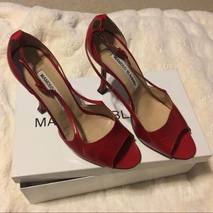Beautiful Manolo Blahnik red heels